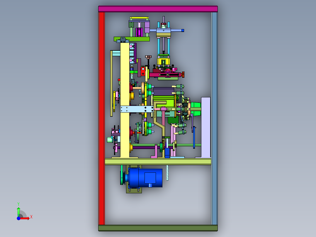 全自动停回转丝网印刷机前视图