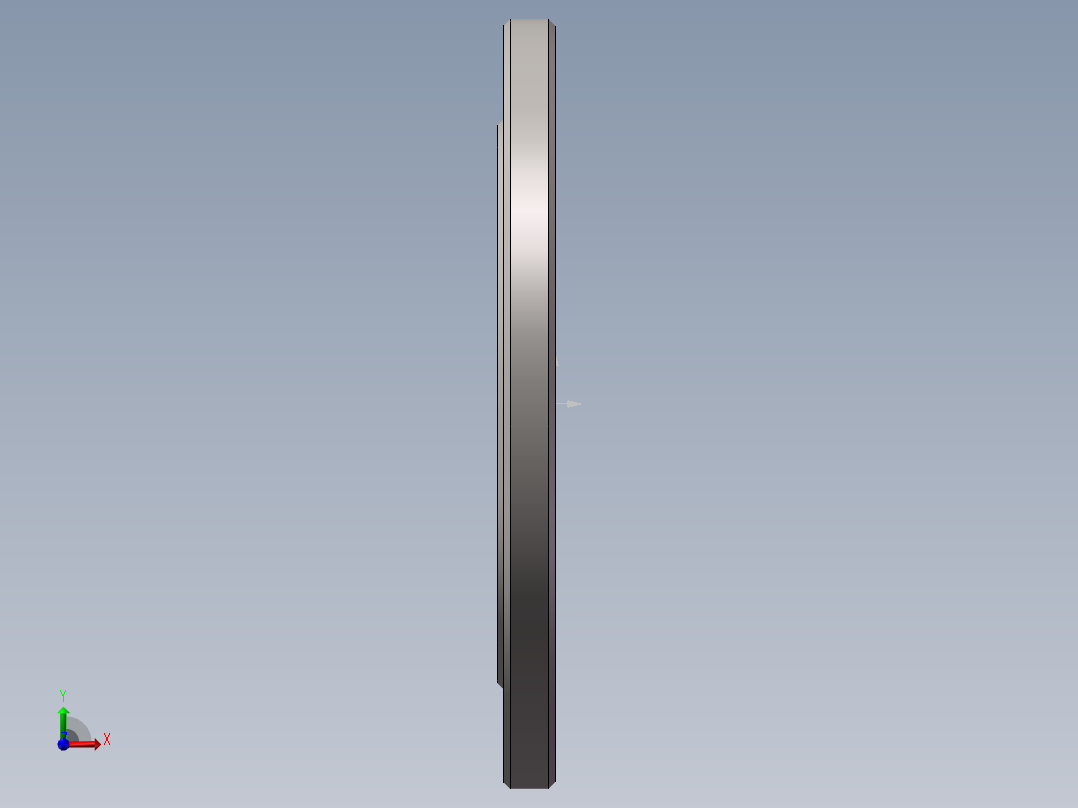 DN125不锈钢法兰 前视图