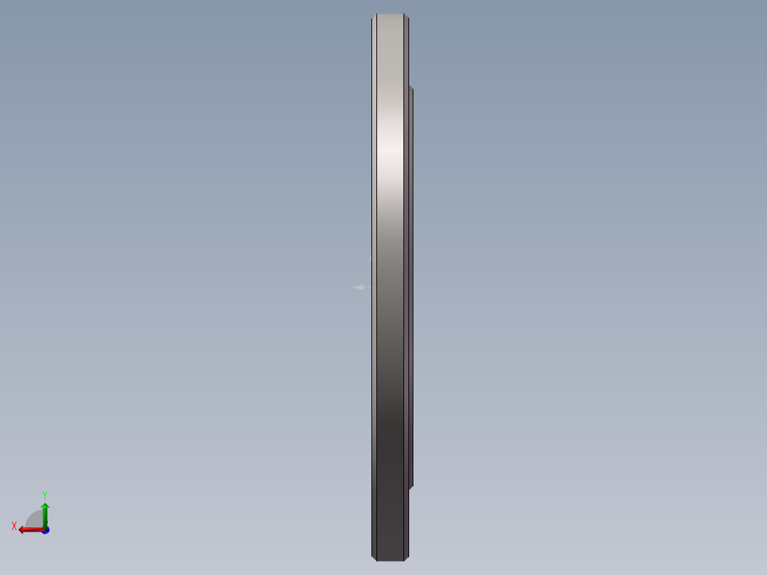 DN125不锈钢法兰 后视图