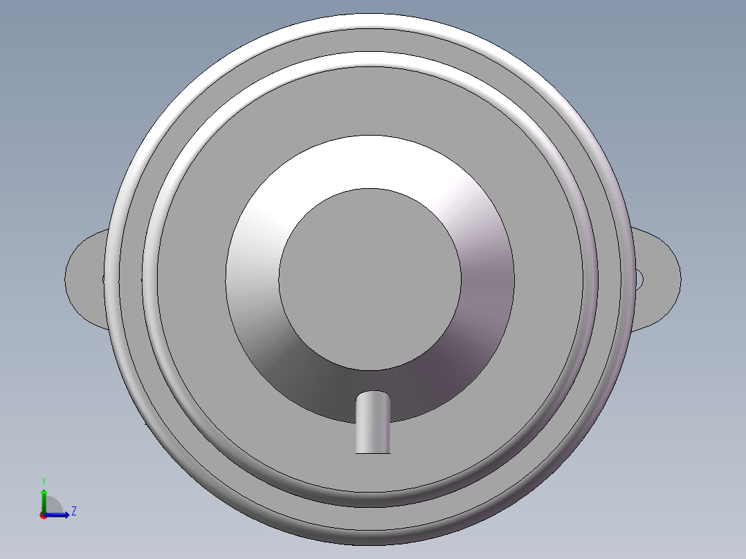 EGR阀三维模型左视图