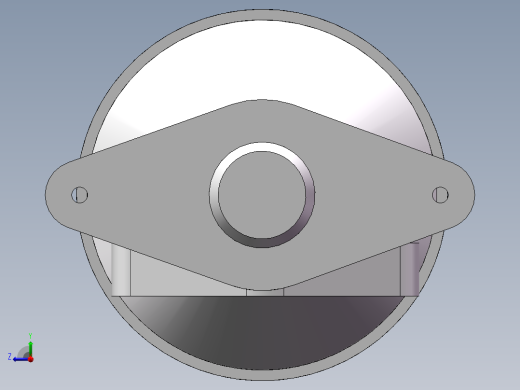 EGR阀三维模型右视缩略图