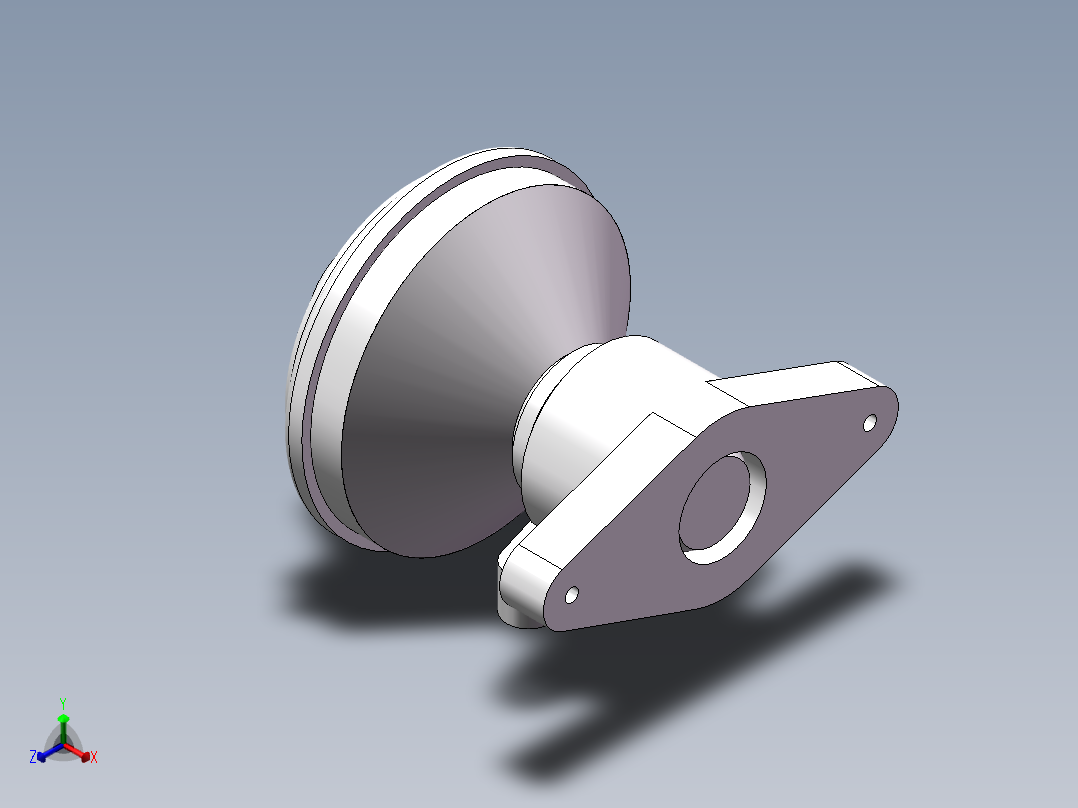 EGR阀三维模型正等轴测图