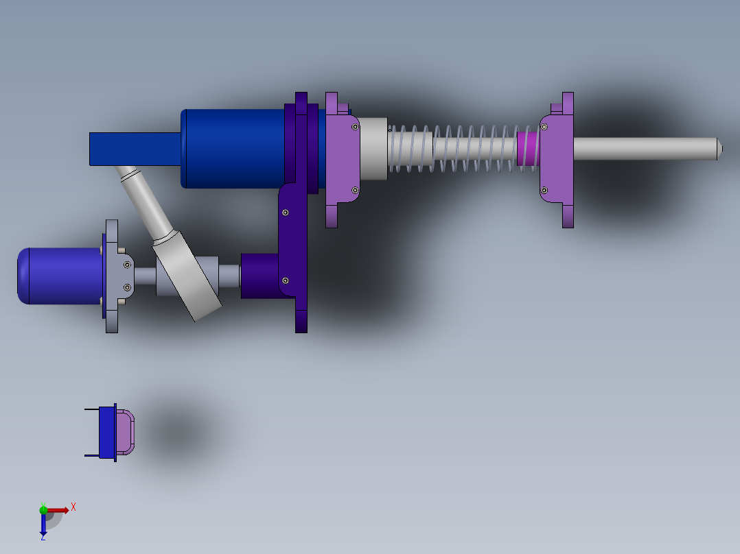 电锤SW+CAD 24.5.12+350+001俯视图