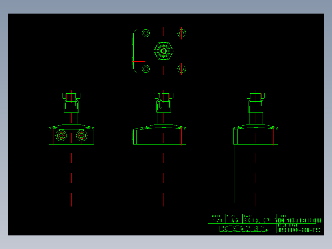 KOSMEKWHE1600-2GR-Y60多系列多零件图纸模型多系列多零件图纸模型