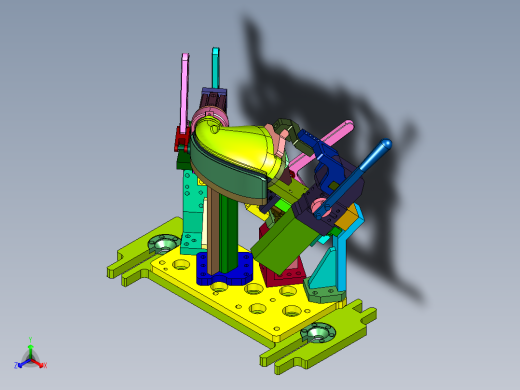 尾排进气半壳焊接夹具