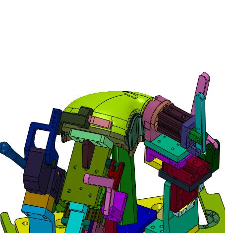 尾排进气半壳焊接夹具