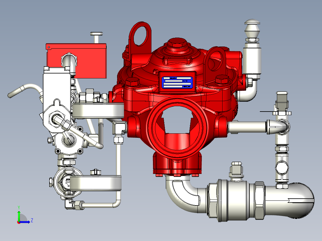 伯玛德400Y100DN100左视图