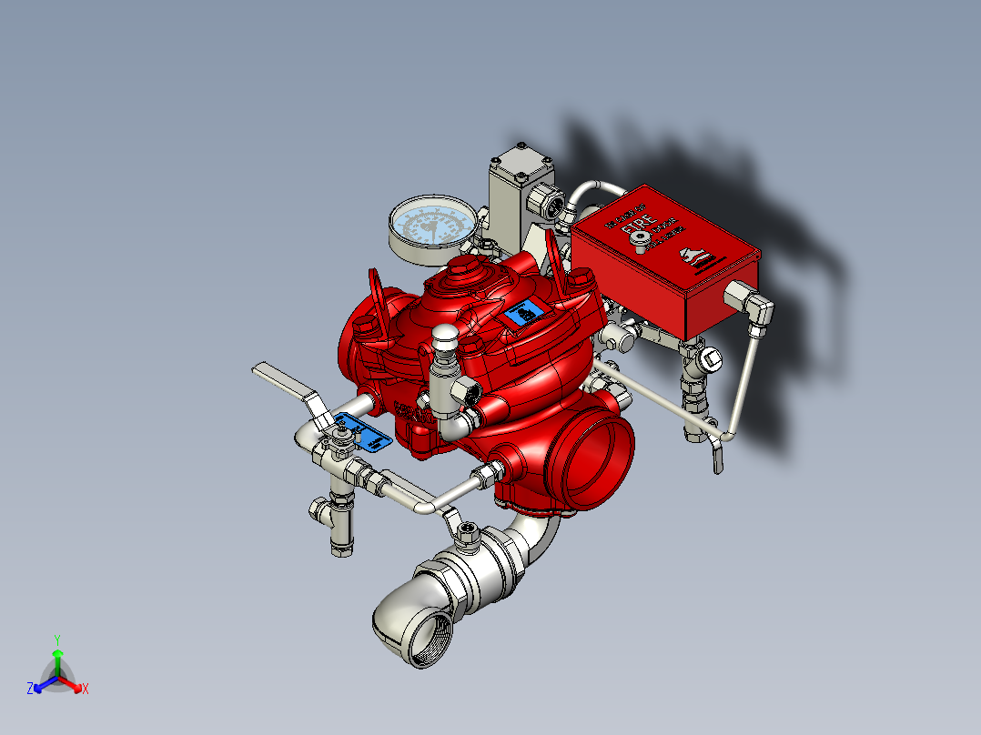 伯玛德400Y100DN100正等轴测图