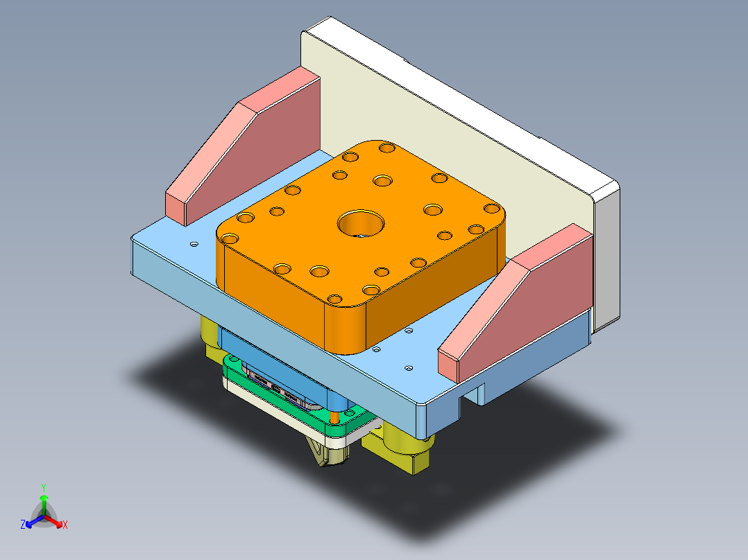 X780-CNC4-笔记本CNC工装夹具三维模型2正等轴测图