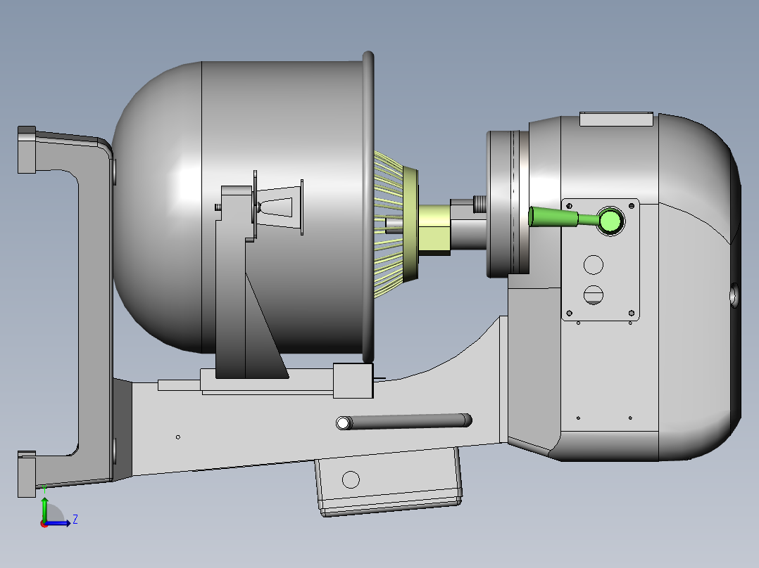 20升机械调速打蛋机sw20可编辑左视图