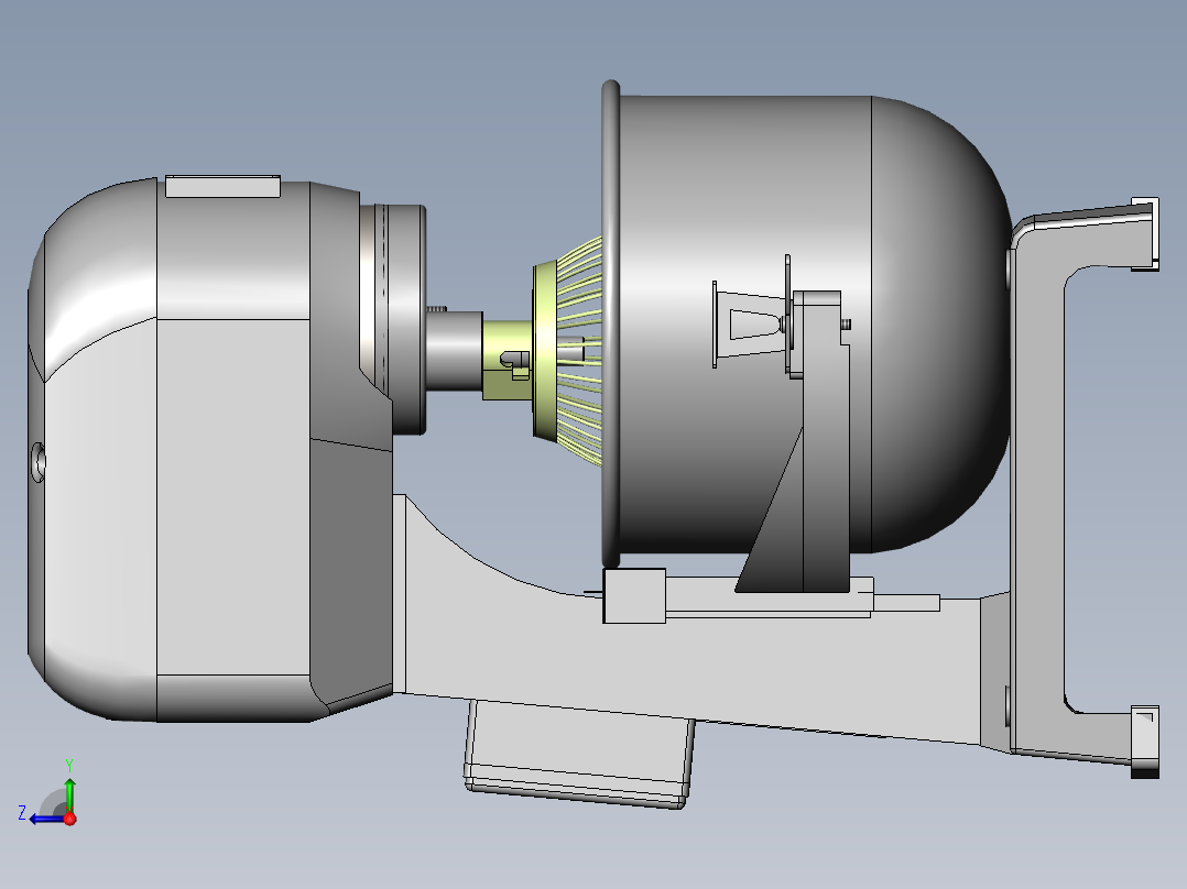 20升机械调速打蛋机sw20可编辑右视图