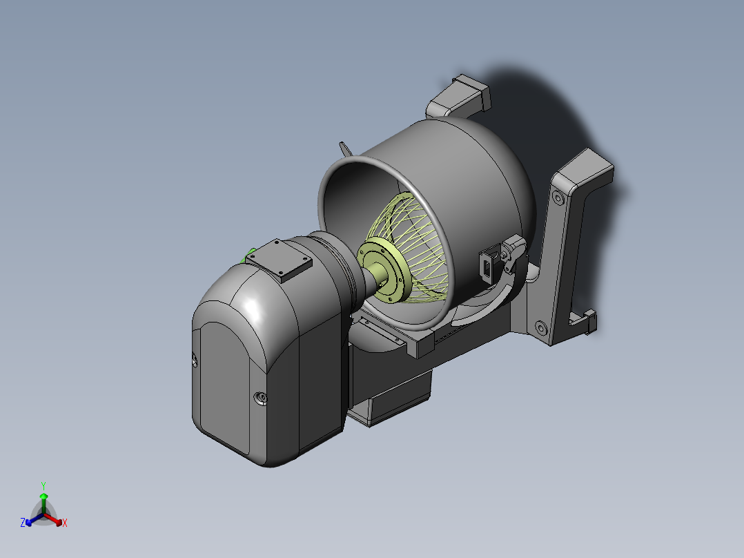 20升机械调速打蛋机sw20可编辑正等轴测图