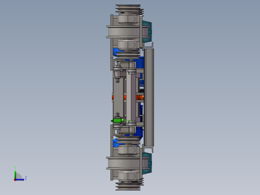 油缸升降架式横移小车sw16可编辑左视缩略图