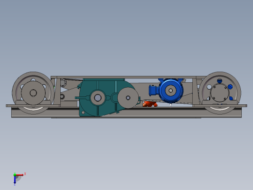 油缸升降架式横移小车sw16可编辑俯视缩略图