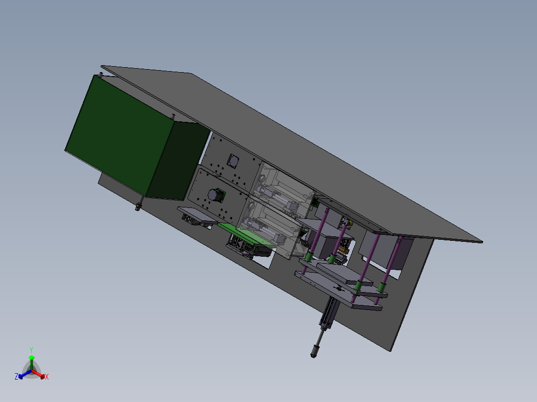 汽车开关测试台sw23正等轴测图