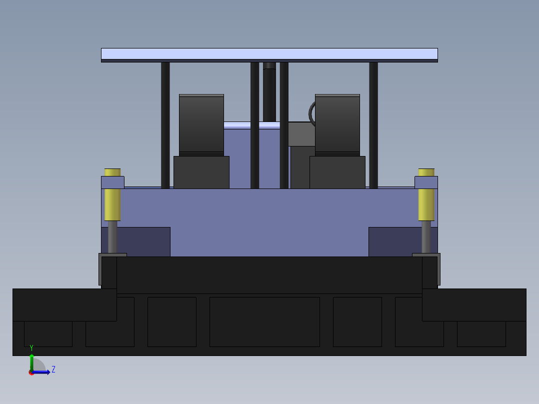 沥青摊铺机左视图