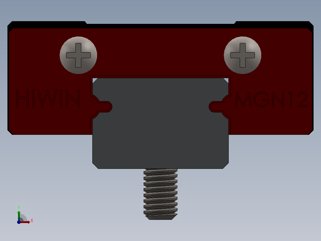 导轨滑块前视图