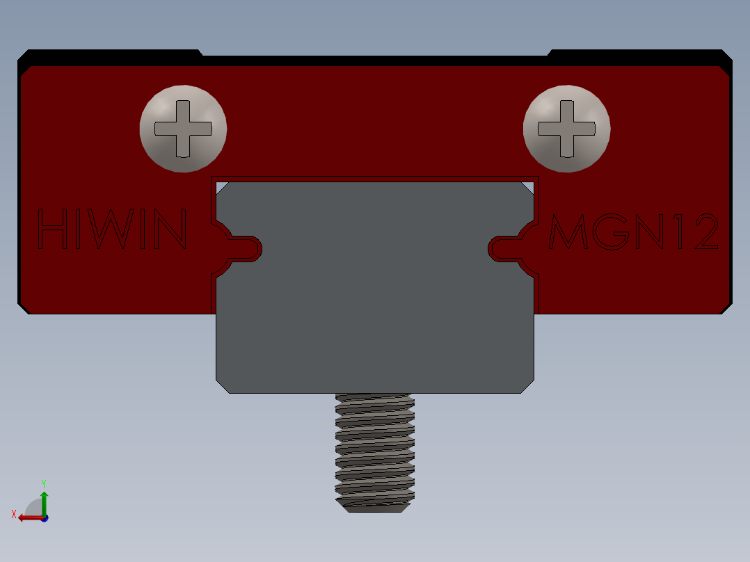 导轨滑块后视图
