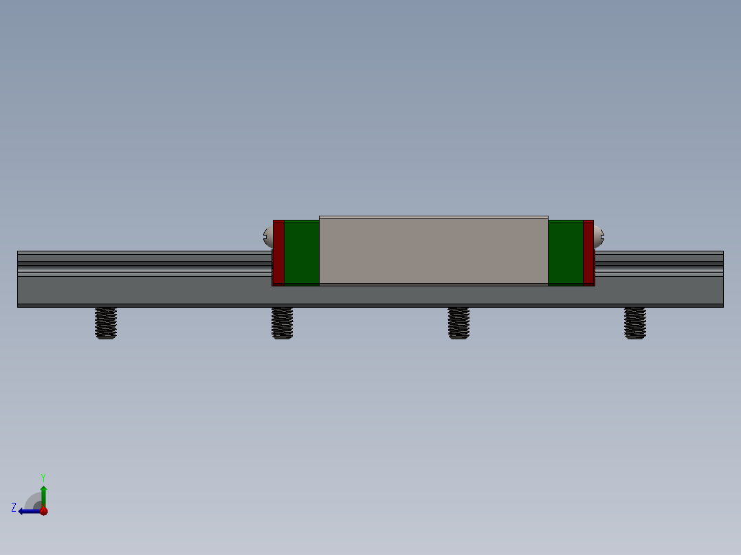 导轨滑块右视图