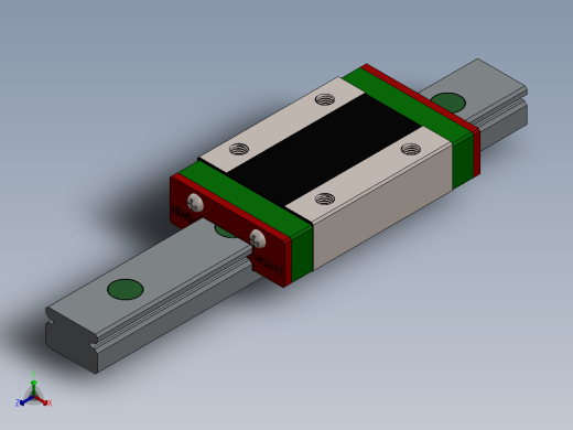 导轨滑块正等轴测缩略图
