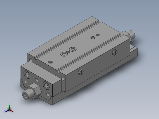MXQ20 气动滑台（循环式直线导轨）双缸型[MXQ20A-50-ZA3]