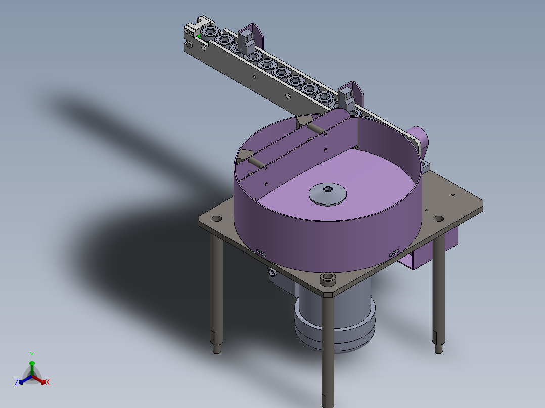 离心盘供料机构