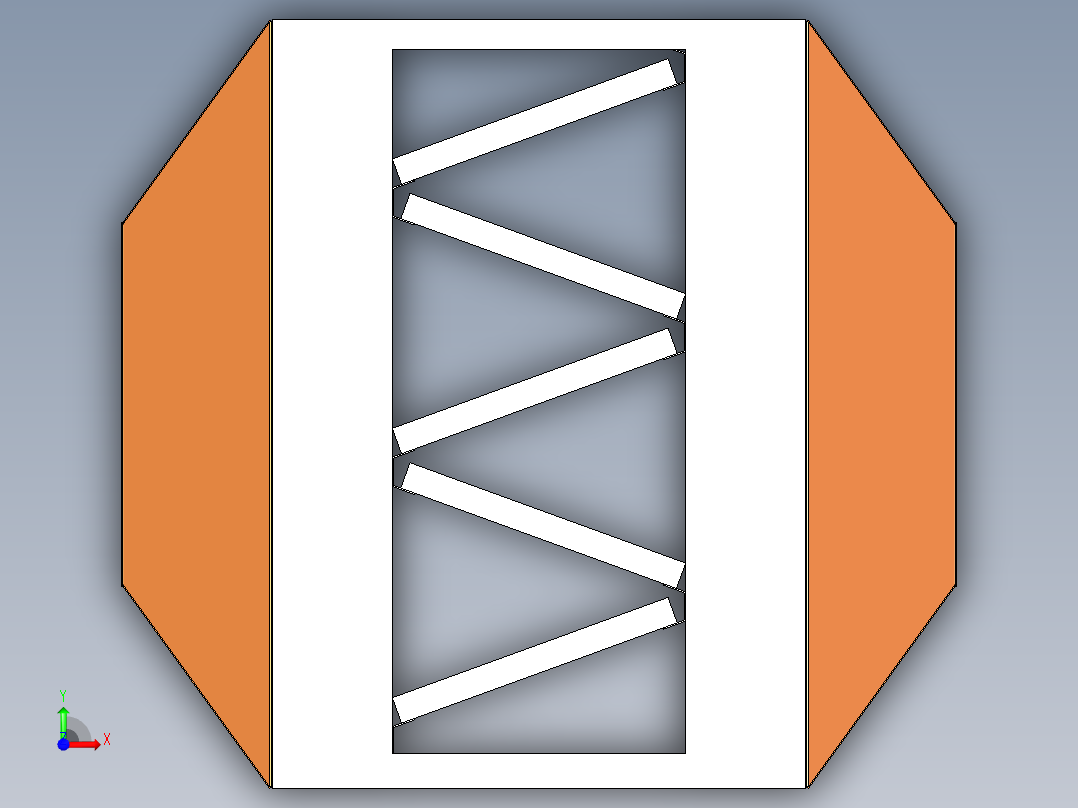 干式漆雾过滤箱前视图