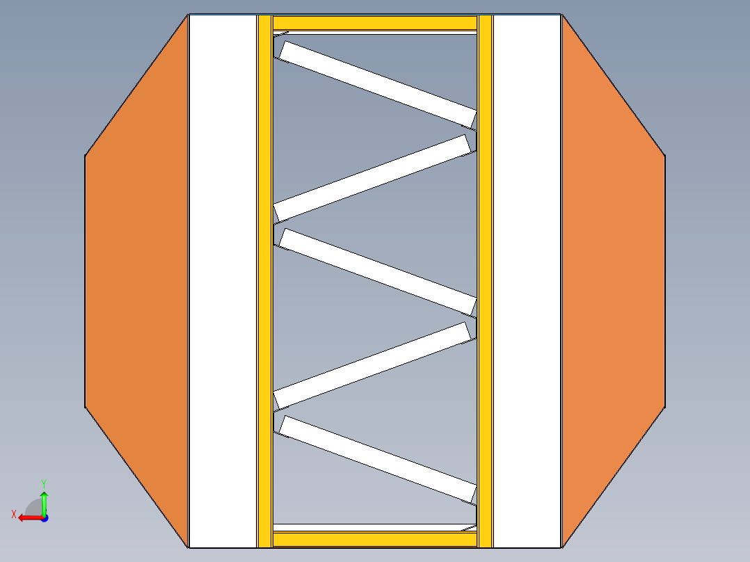 干式漆雾过滤箱后视图