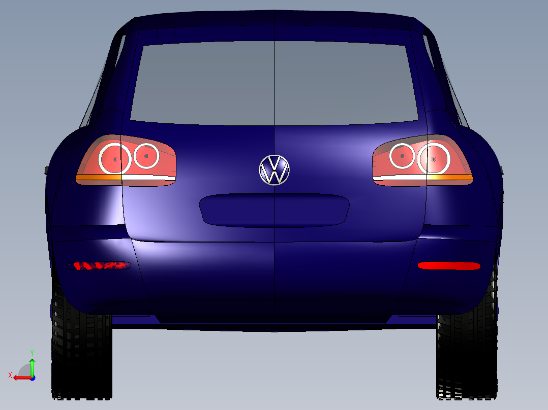 B2004846-大众途锐后视图