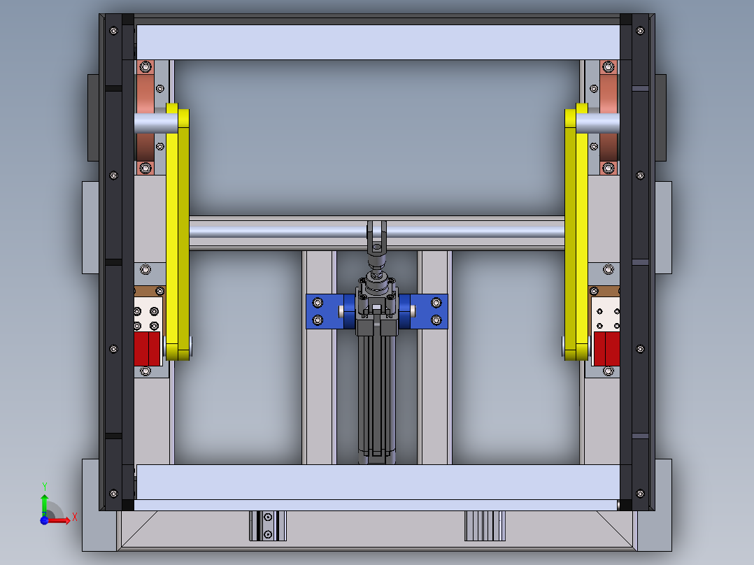气动翻箱机前视图