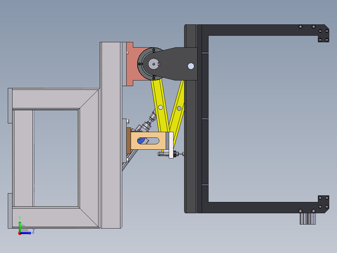 气动翻箱机左视图