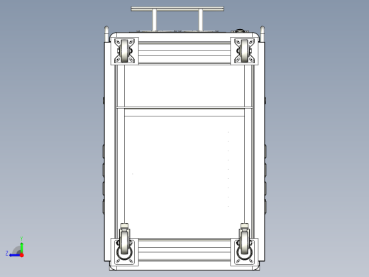 风冷激光清洗机机箱3D右视缩略图
