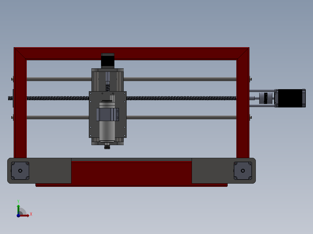 DIY数控雕刻机前视图