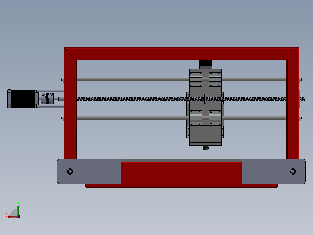 DIY数控雕刻机后视图
