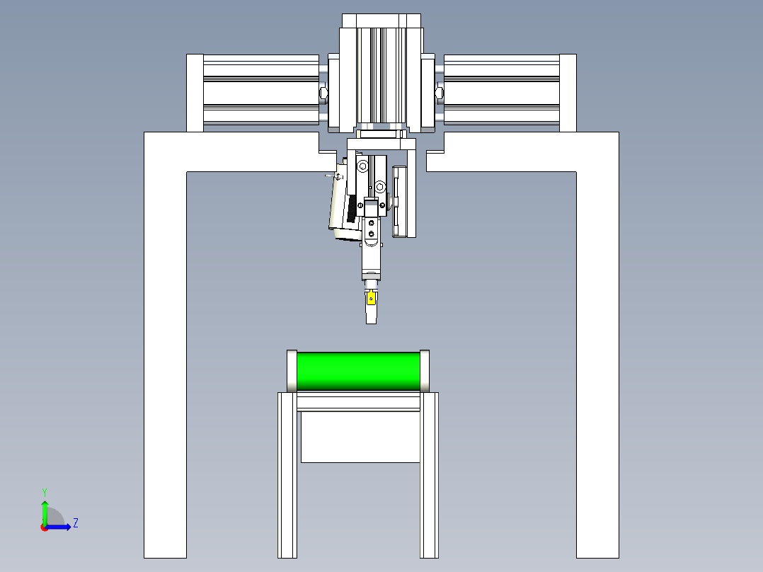 流水线的物料抓取与视觉检测左视图