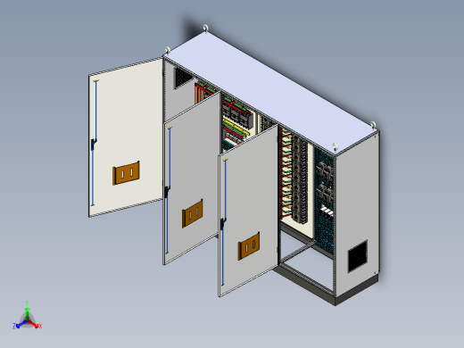 三柜组装630A电源柜接触器控制柜 55878