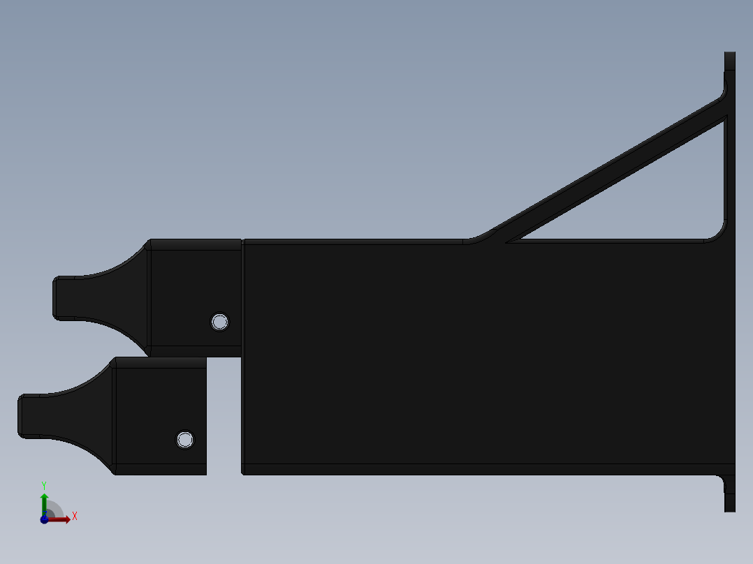 手动备份系统用硬盘壁挂支架前视图