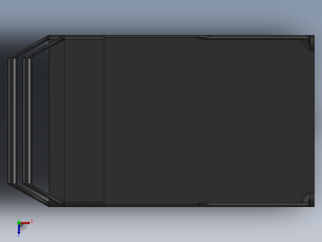 手动备份系统用硬盘壁挂支架俯视图