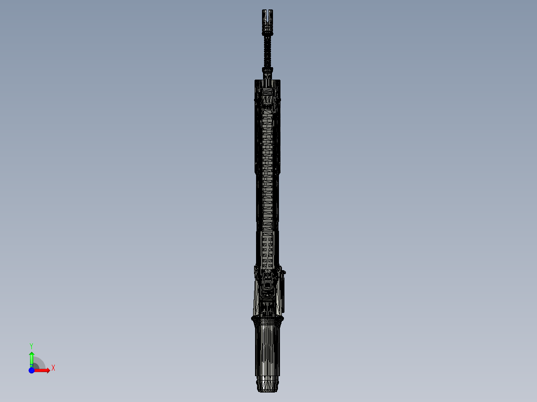 手枪左轮冲锋枪老式狙击步枪设计3D图纸hs-produkt-vhs STP前视图
