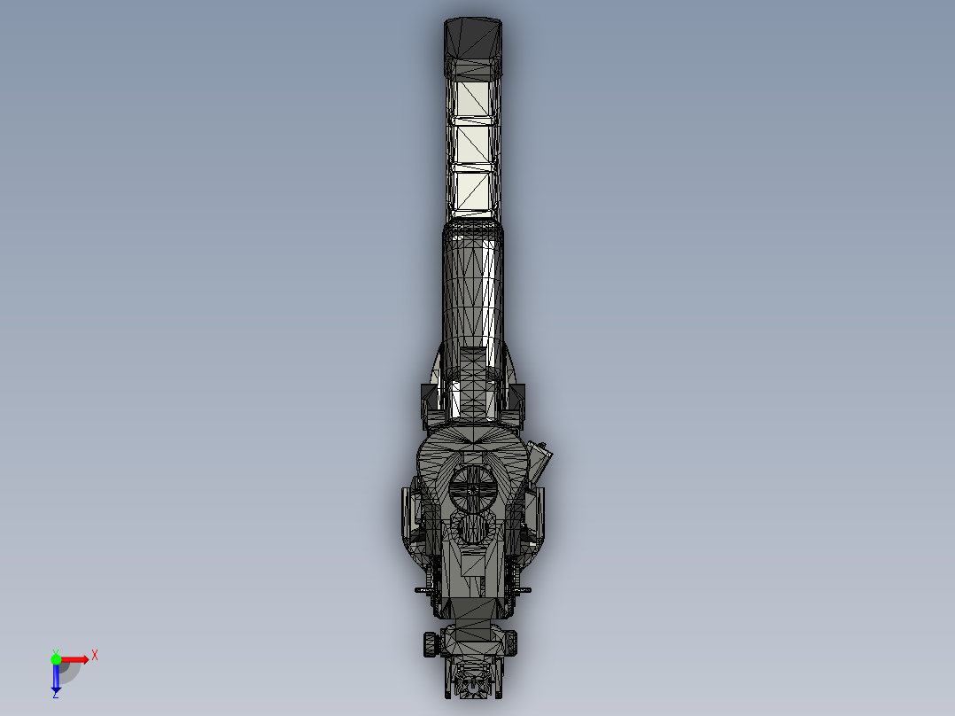 手枪左轮冲锋枪老式狙击步枪设计3D图纸hs-produkt-vhs STP俯视图