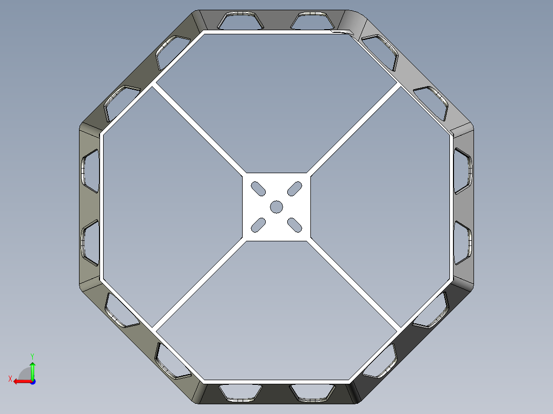 四轴飞行器的东西后视图
