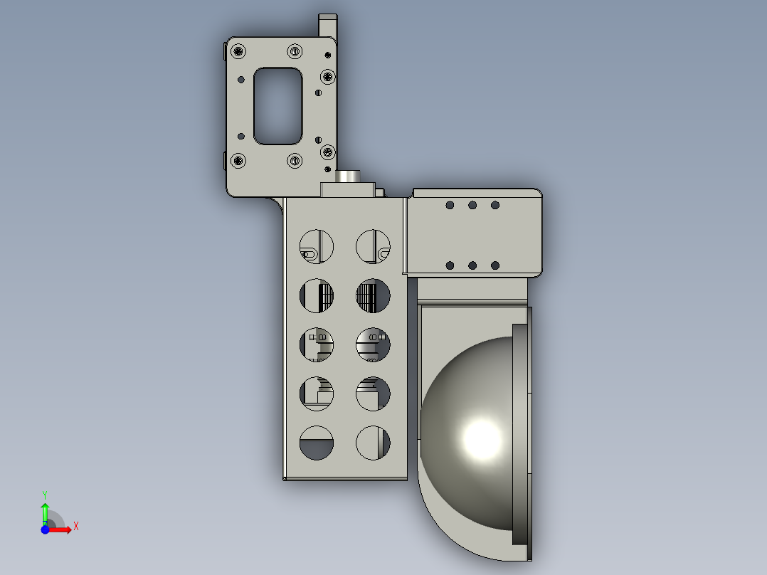 新检测移动CCD前视图