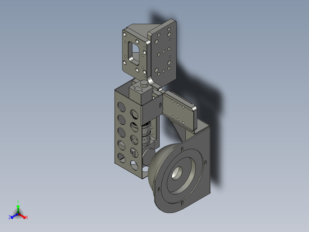 新检测移动CCD正等轴测图