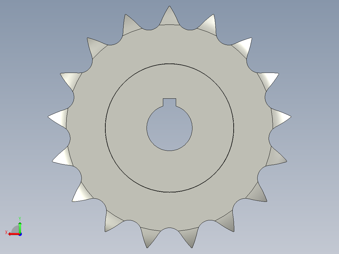 链轮-16A系列ST16A_ST16A-17-N25后视图