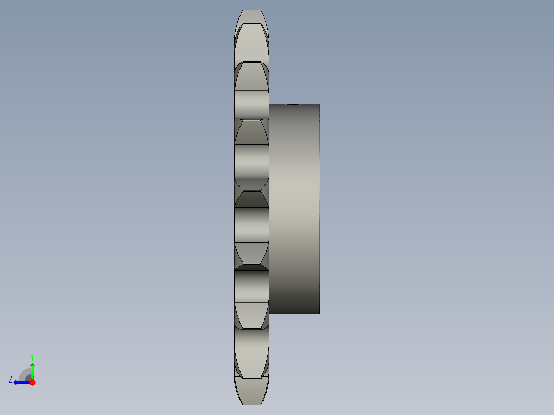 链轮-16A系列ST16A_ST16A-17-N25右视图