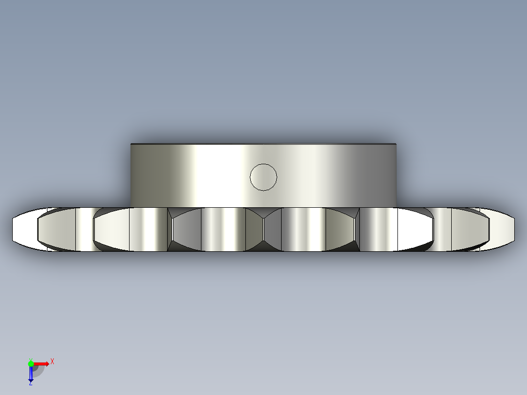 链轮-16A系列ST16A_ST16A-17-N25俯视图