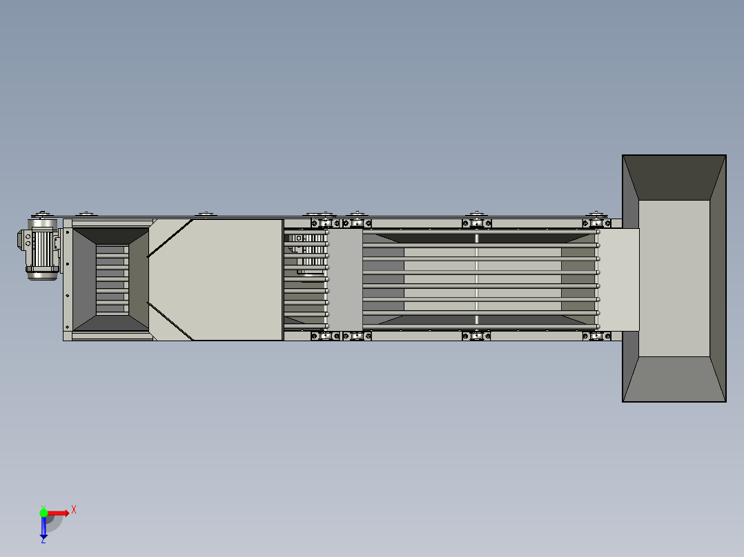 小果果蔬分选机俯视图