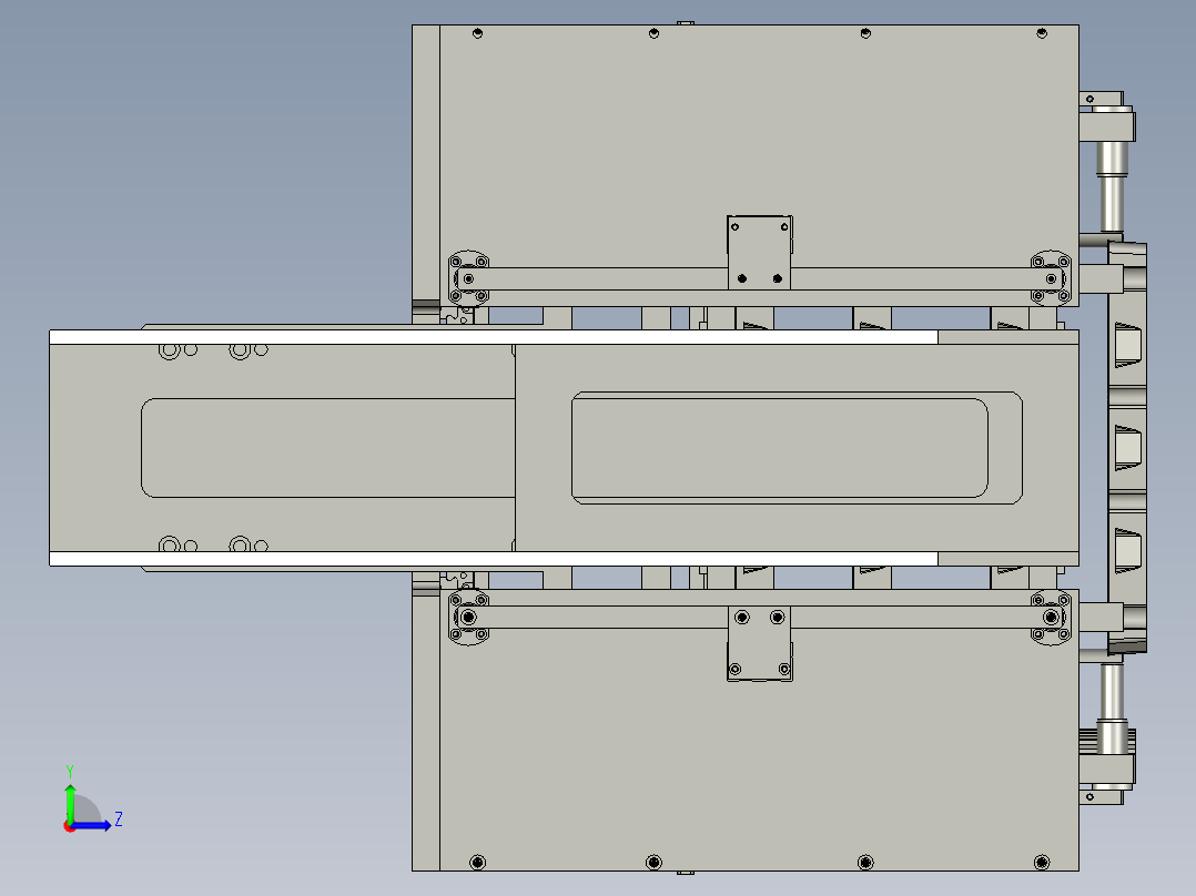 547吸塑盒盘自动上料机构总成左左视图