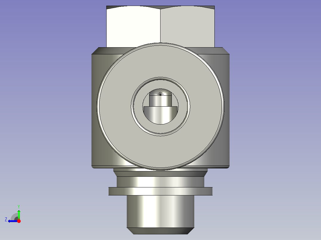 亚德客管接头PH4M5(3300)右视图