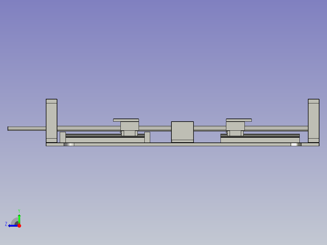 纸箱打包双组倍链传送生产线设计SJ-开合装置-V3右视图